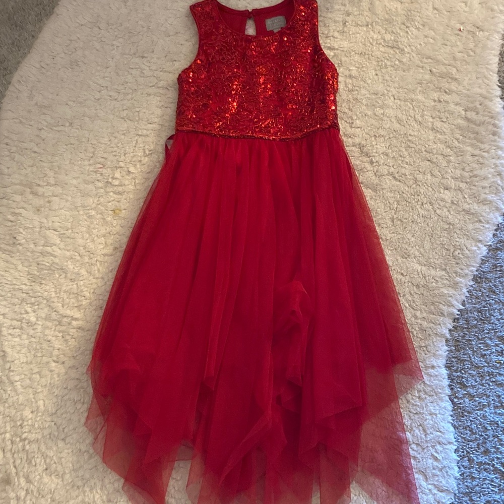 Sparkling Red Kids Dress